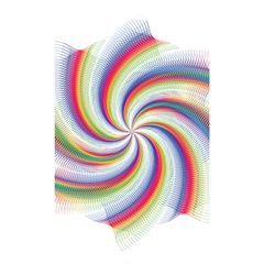 Prismatic Hole Rainbow Shower Curtain 48  X 72  (small) 