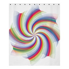 Prismatic Hole Rainbow Shower Curtain 60  X 72  (medium)  by Mariart