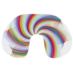 Prismatic Hole Rainbow Travel Neck Pillows by Mariart