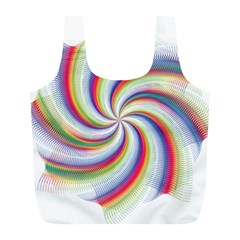 Prismatic Hole Rainbow Full Print Recycle Bags (l)  by Mariart