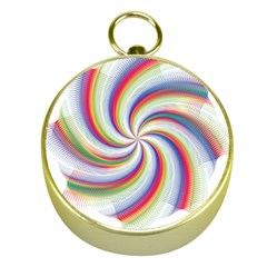 Prismatic Hole Rainbow Gold Compasses