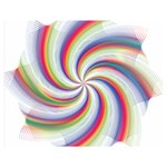 Prismatic Hole Rainbow Double Sided Flano Blanket (Medium)  60 x50  Blanket Front