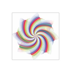 Prismatic Hole Rainbow Satin Bandana Scarf