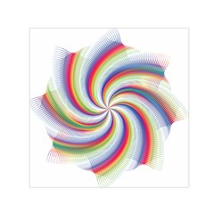 Prismatic Hole Rainbow Small Satin Scarf (square)