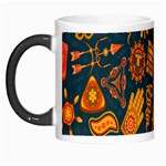 Tribal Ethnic Blue Gold Culture Morph Mugs Left