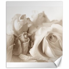 Vintage Rose Shabby Chic Background Canvas 20  X 24   by Celenk