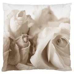 Vintage Rose Shabby Chic Background Large Cushion Case (one Side) by Celenk