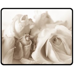 Vintage Rose Shabby Chic Background Double Sided Fleece Blanket (medium)  by Celenk