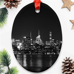 New York Skyline Ornament (oval) by Celenk