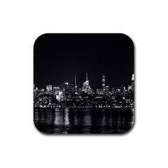 New York Skyline Rubber Coaster (square)  by Celenk