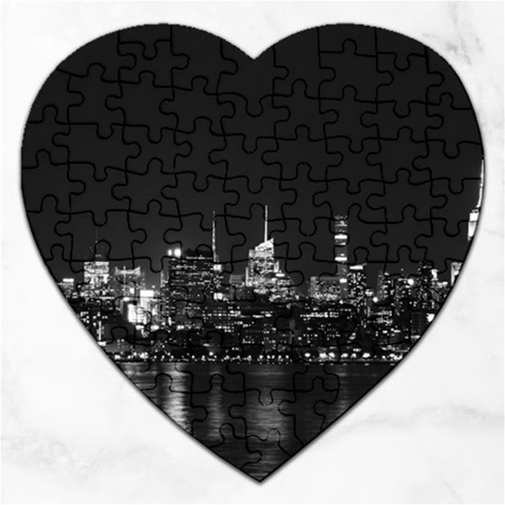 New York Skyline Jigsaw Puzzle (Heart)