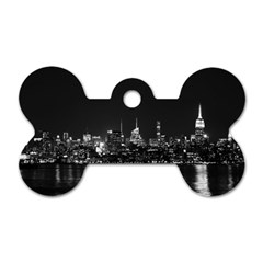 New York Skyline Dog Tag Bone (one Side) by Celenk