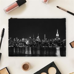 New York Skyline Cosmetic Bag (large)  by Celenk