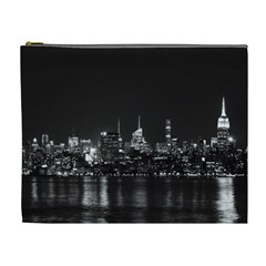 New York Skyline Cosmetic Bag (xl) by Celenk