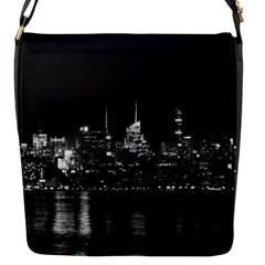 New York Skyline Flap Messenger Bag (s) by Celenk