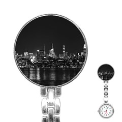 New York Skyline Stainless Steel Nurses Watch by Celenk