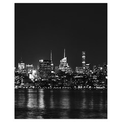 New York Skyline Drawstring Bag (small) by Celenk