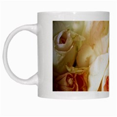 Roses Vintage Playful Romantic White Mugs by Celenk