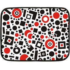 Square Objects Future Modern Double Sided Fleece Blanket (mini)  by Celenk