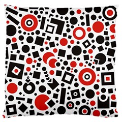 Square Objects Future Modern Large Cushion Case (one Side) by Celenk