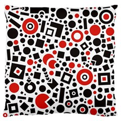 Square Objects Future Modern Large Flano Cushion Case (two Sides) by Celenk