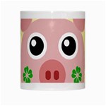 Luck Lucky Pig Pig Lucky Charm White Mugs Center