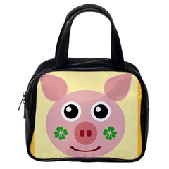 Luck Lucky Pig Pig Lucky Charm Classic Handbags (one Side) by Celenk