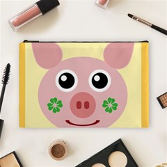 Luck Lucky Pig Pig Lucky Charm Cosmetic Bag (large)  by Celenk