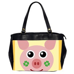 Luck Lucky Pig Pig Lucky Charm Office Handbags (2 Sides)  by Celenk