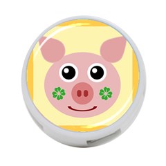 Luck Lucky Pig Pig Lucky Charm 4-port Usb Hub (one Side) by Celenk