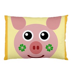 Luck Lucky Pig Pig Lucky Charm Pillow Case (two Sides) by Celenk