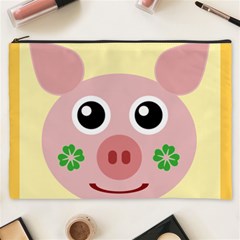 Luck Lucky Pig Pig Lucky Charm Cosmetic Bag (xxxl)  by Celenk