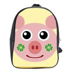 Luck Lucky Pig Pig Lucky Charm School Bag (xl) by Celenk