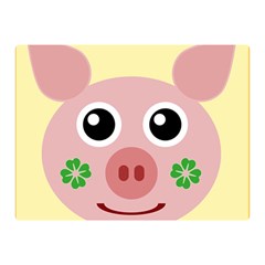 Luck Lucky Pig Pig Lucky Charm Double Sided Flano Blanket (mini)  by Celenk