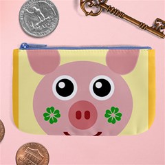 Luck Lucky Pig Pig Lucky Charm Large Coin Purse by Celenk