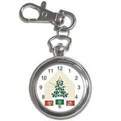 Christmas Tree Present House Star Key Chain Watches by Celenk