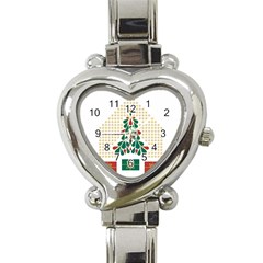 Christmas Tree Present House Star Heart Italian Charm Watch by Celenk