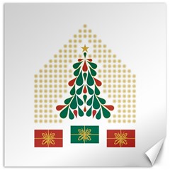 Christmas Tree Present House Star Canvas 12  X 12   by Celenk