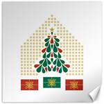 Christmas Tree Present House Star Canvas 12  x 12   11.4 x11.56  Canvas - 1