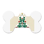 Christmas Tree Present House Star Dog Tag Bone (Two Sides) Front