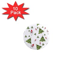 Christmas Santa Claus Decoration 1  Mini Magnet (10 Pack)  by Celenk