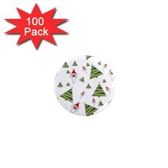 Christmas Santa Claus Decoration 1  Mini Magnets (100 Pack) 