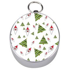 Christmas Santa Claus Decoration Silver Compasses by Celenk