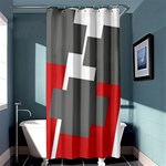 Cross Abstract Shape Line Shower Curtain 36  x 72  (Stall)  Curtain(36 X72 ) - 33.26 x66.24  Curtain(36 X72 )