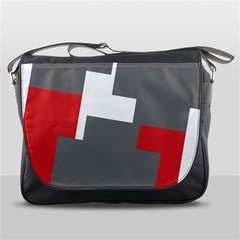 Cross Abstract Shape Line Messenger Bags by Celenk