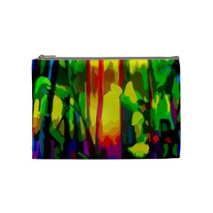 Abstract Vibrant Colour Botany Cosmetic Bag (medium)  by Celenk