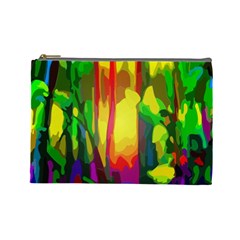 Abstract Vibrant Colour Botany Cosmetic Bag (large)  by Celenk