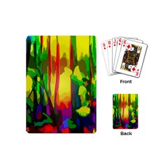 Abstract Vibrant Colour Botany Playing Cards (mini) 