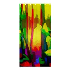 Abstract Vibrant Colour Botany Shower Curtain 36  X 72  (stall) 