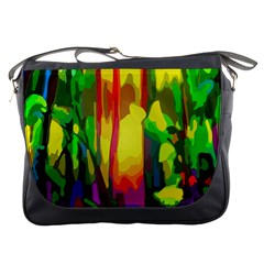 Abstract Vibrant Colour Botany Messenger Bags by Celenk